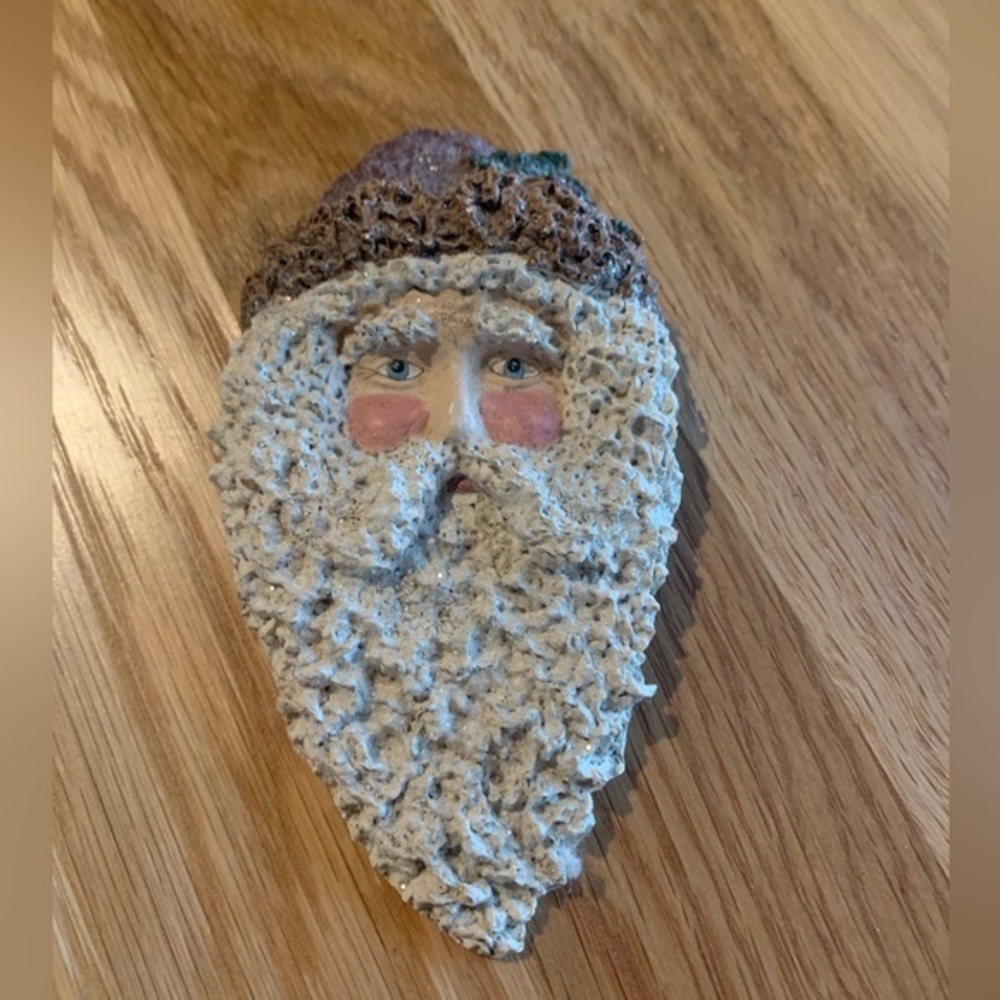 Vintage 1997 Enesco Belsnickle Pendant Lapel Pin Santa Claus Christmas